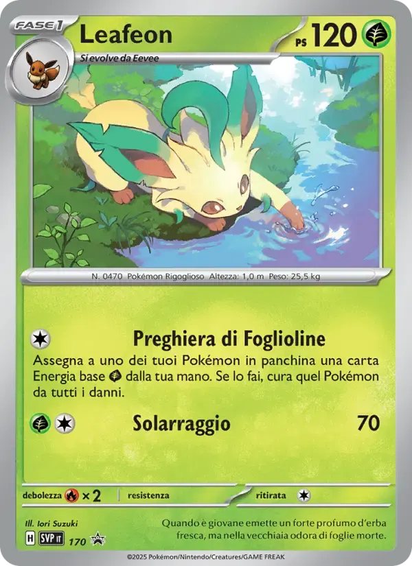 Leafeon — SVP Black Star Promos 170 Italian Pokémon card