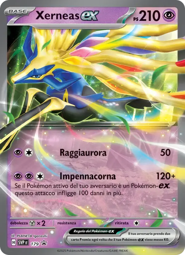 Xerneas-ex — SVP Black Star Promos 179 Italian Pokémon card
