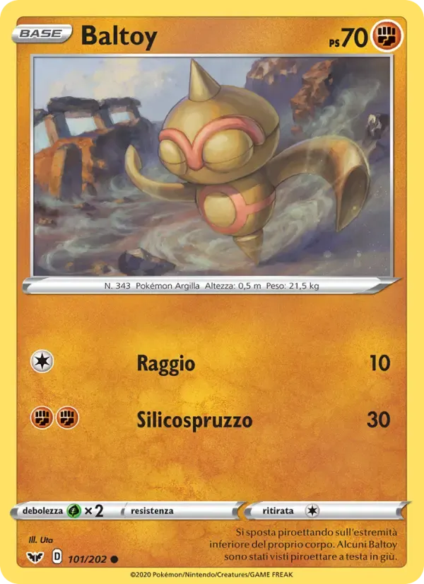 Baltoy — Spada e Scudo 101 Italian Pokémon card