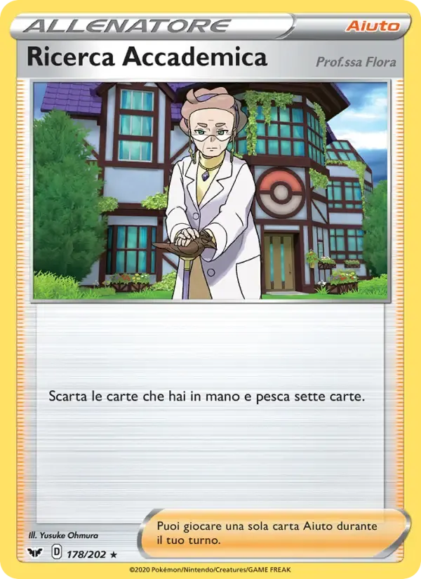 Ricerca Accademica — Spada e Scudo 178 Italian Pokémon card