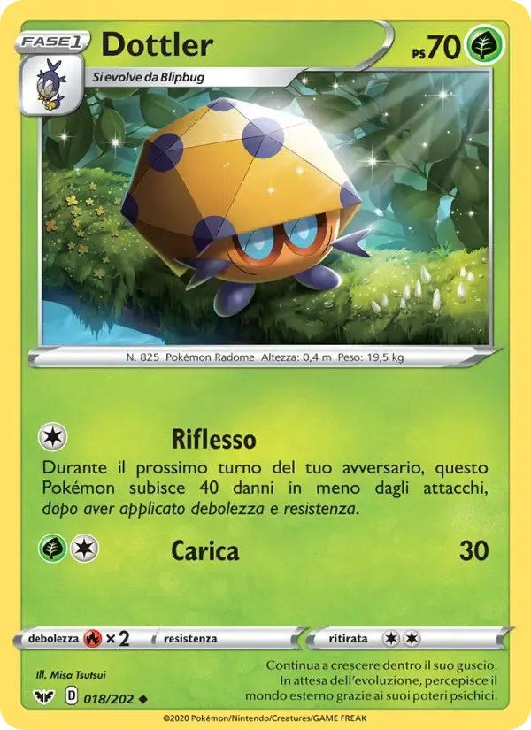 Dottler — Spada e Scudo 18 Italian Pokémon card