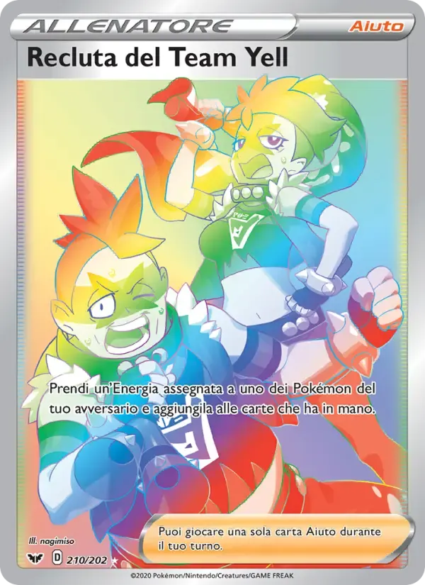 Recluta del Team Yell — Spada e Scudo 210 Italian Pokémon card