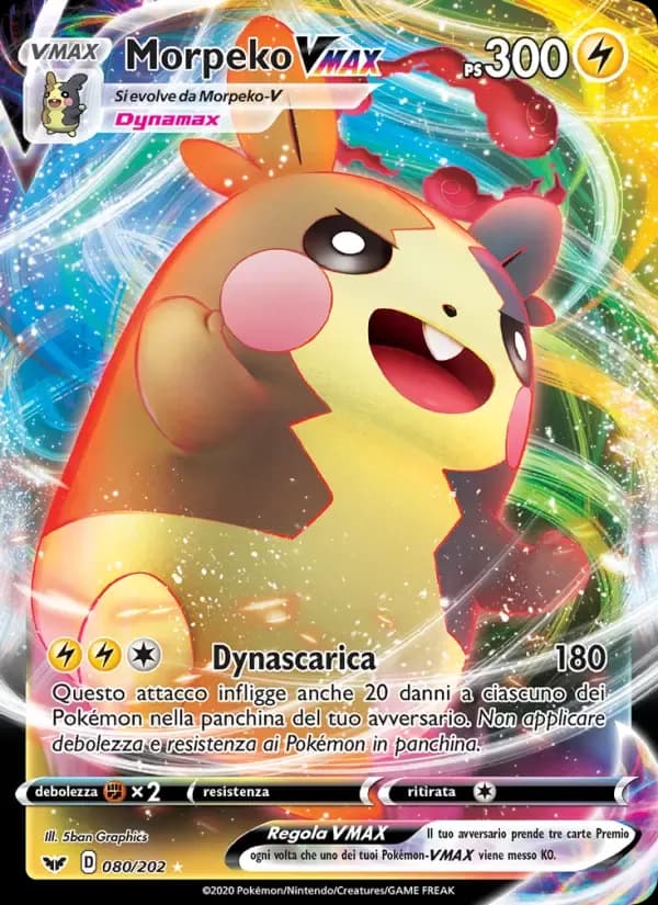 Morpeko VMAX — Spada e Scudo 80 Italian Pokémon card