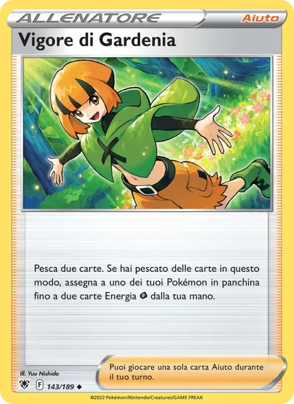 Vigore di Gardenia — Lucentezza Siderale 143 Italian Pokémon card