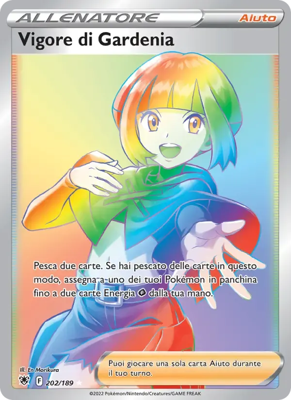 Vigore di Gardenia — Lucentezza Siderale 202 Italian Pokémon card