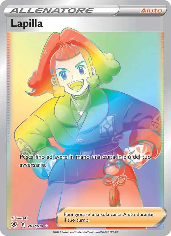 Lapilla — Lucentezza Siderale 207 Italian Pokémon card