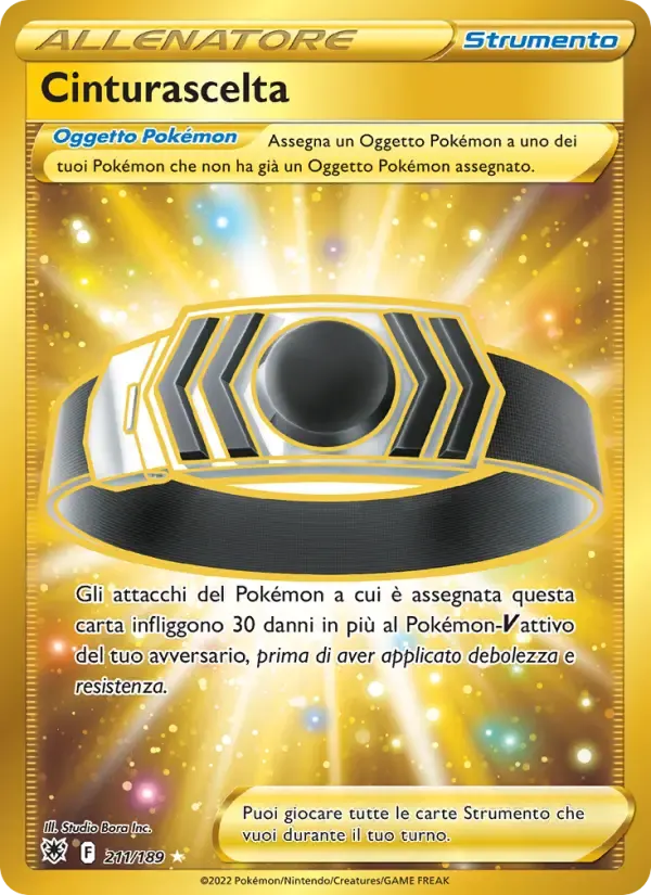 Cinturascelta — Lucentezza Siderale 211 Italian Pokémon card