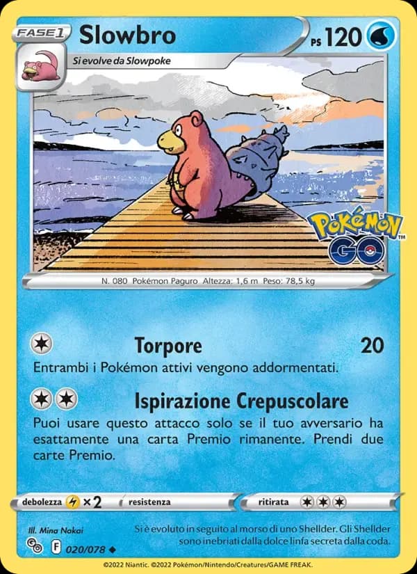 Slowbro — Pokémon GO 20 Italian Pokémon card