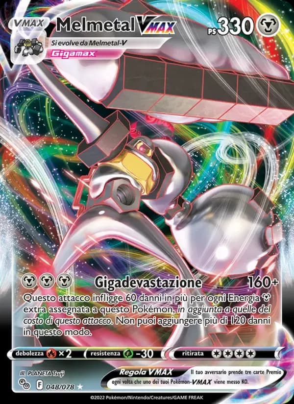 Melmetal VMAX — Pokémon GO 48 Italian Pokémon card