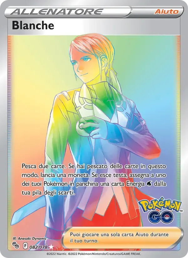 Blanche — Pokémon GO 82 Italian Pokémon card