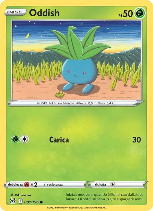 Oddish — Origine Perduta 1 Italian Pokémon card