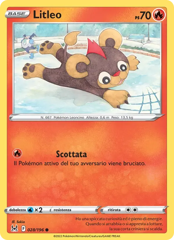 Litleo — Origine Perduta 28 Italian Pokémon card