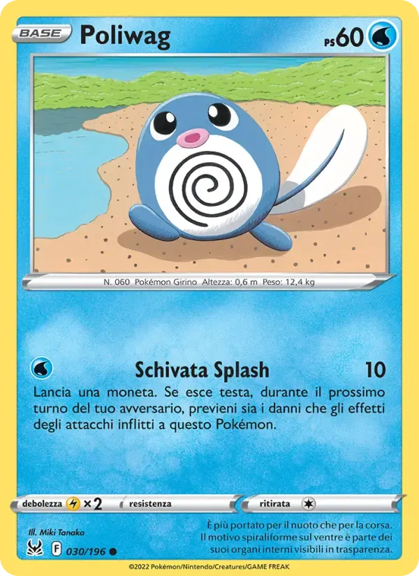Poliwag — Origine Perduta 30 Italian Pokémon card