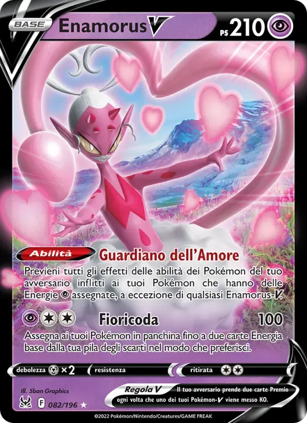 Enamorus V — Origine Perduta 82 Italian Pokémon card