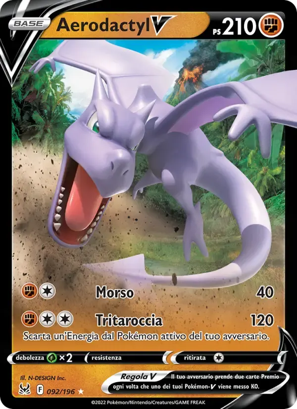 Aerodactyl V — Origine Perduta 92 Italian Pokémon card