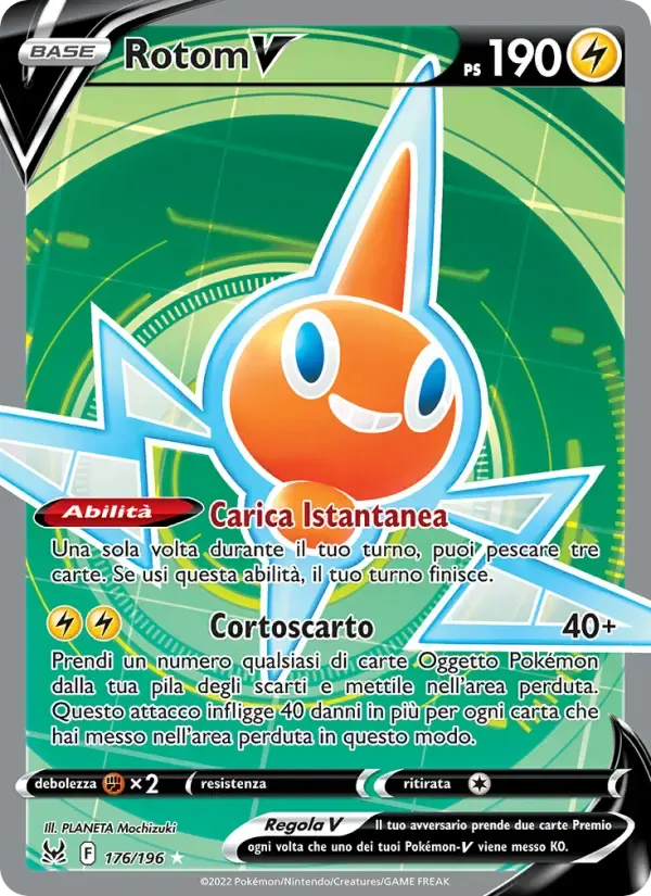 Rotom V — Origine Perduta 176 Italian Pokémon card