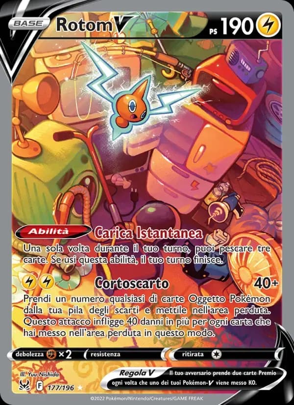 Rotom V — Origine Perduta 177 Italian Pokémon card