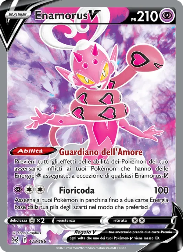 Enamorus V — Origine Perduta 178 Italian Pokémon card