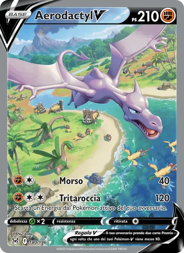Aerodactyl V — Origine Perduta 180 Italian Pokémon card