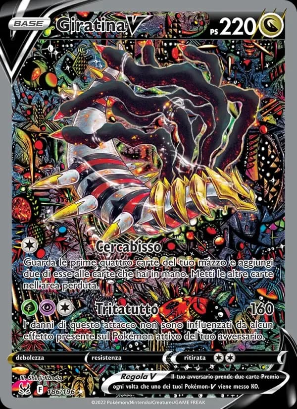 Giratina V — Origine Perduta 186 Italian Pokémon card