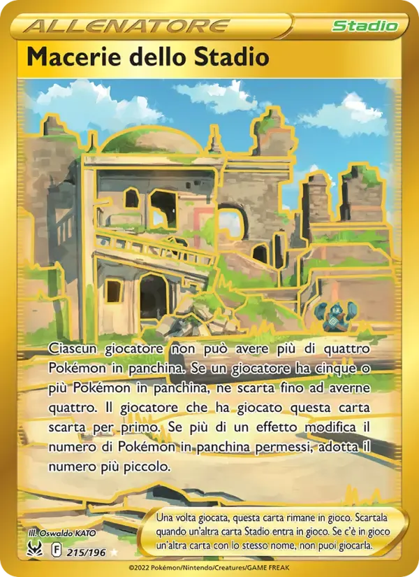 Macerie dello Stadio — Origine Perduta 215 Italian Pokémon card