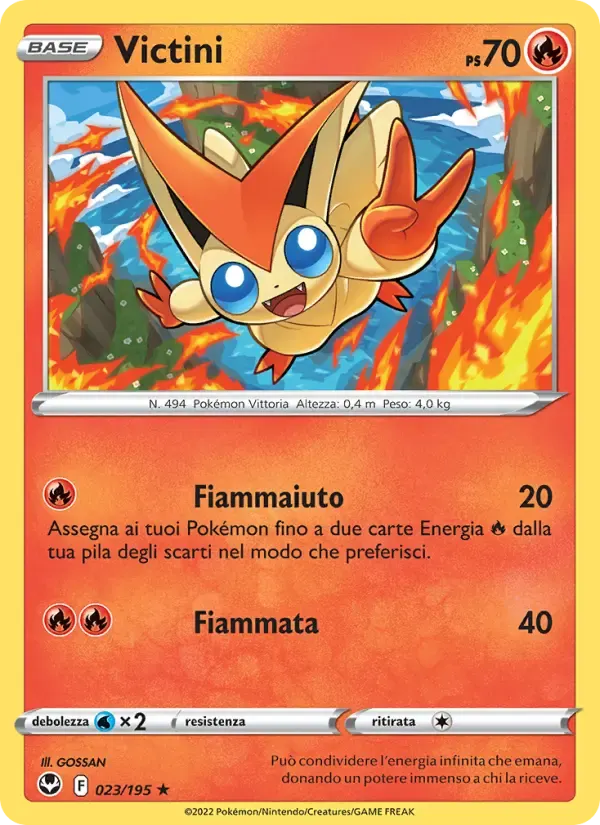 Victini — Tempesta Argentata 23 Italian Pokémon card