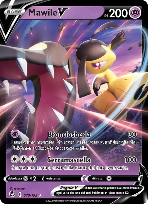 Mawile V — Tempesta Argentata 70 Italian Pokémon card