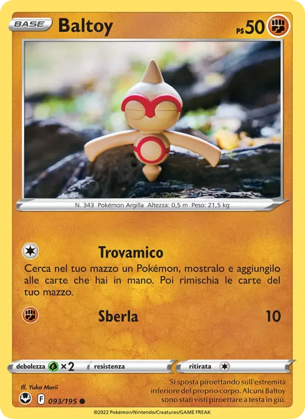 Baltoy — Tempesta Argentata 93 Italian Pokémon card