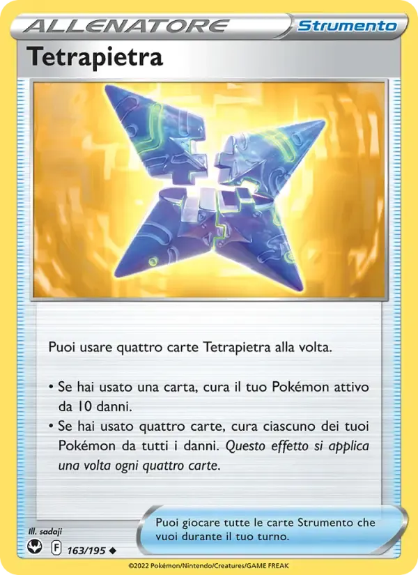 Tetrapietra — Tempesta Argentata 163 Italian Pokémon card