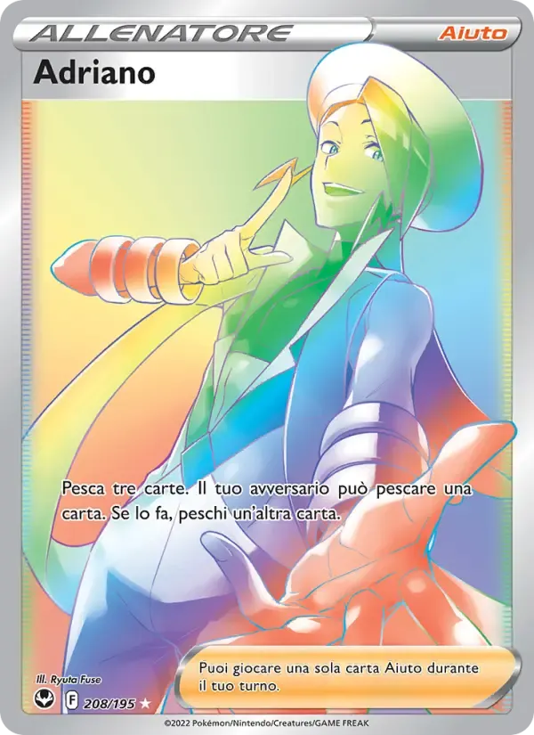 Adriano — Tempesta Argentata 208 Italian Pokémon card