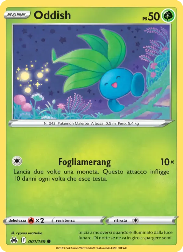 Oddish — Zenit Regale 1 Italian Pokémon card