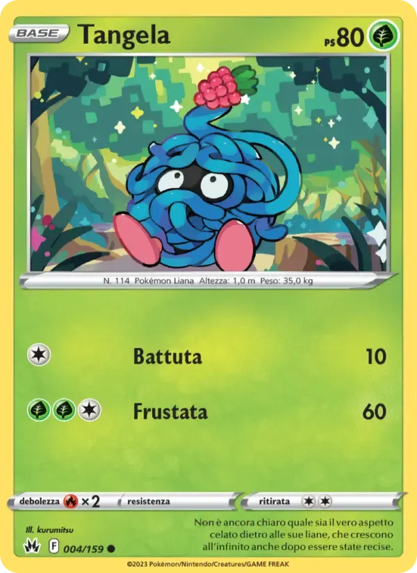 Tangela — Zenit Regale 4 Italian Pokémon card