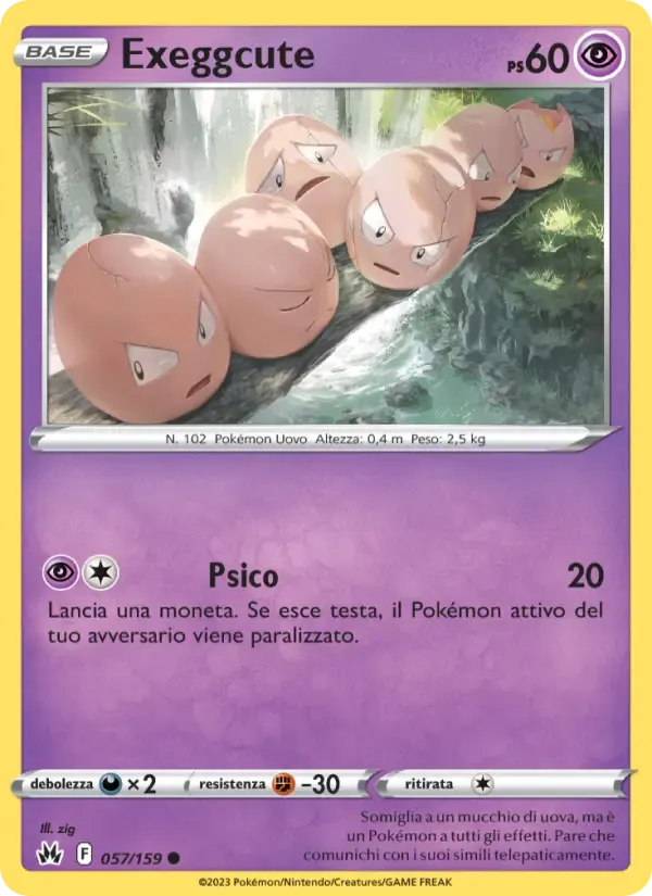 Exeggcute — Zenit Regale 57 Italian Pokémon card
