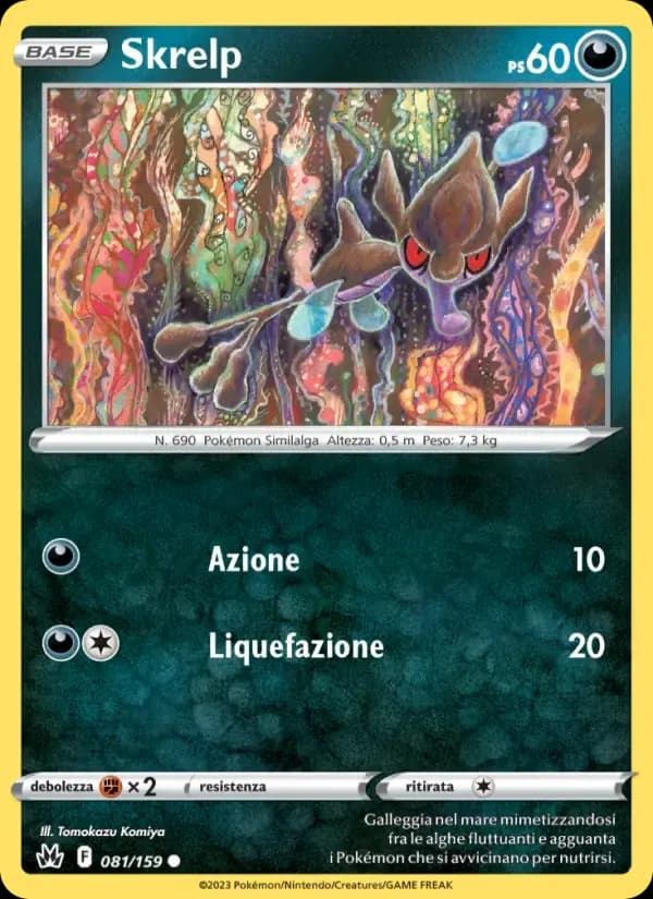 Skrelp — Zenit Regale 81 Italian Pokémon card