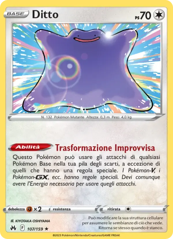 Ditto — Zenit Regale 107 Italian Pokémon card