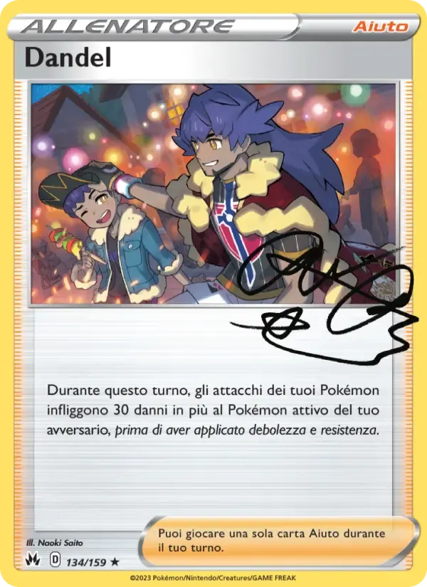 Dandel — Zenit Regale 134 Italian Pokémon card