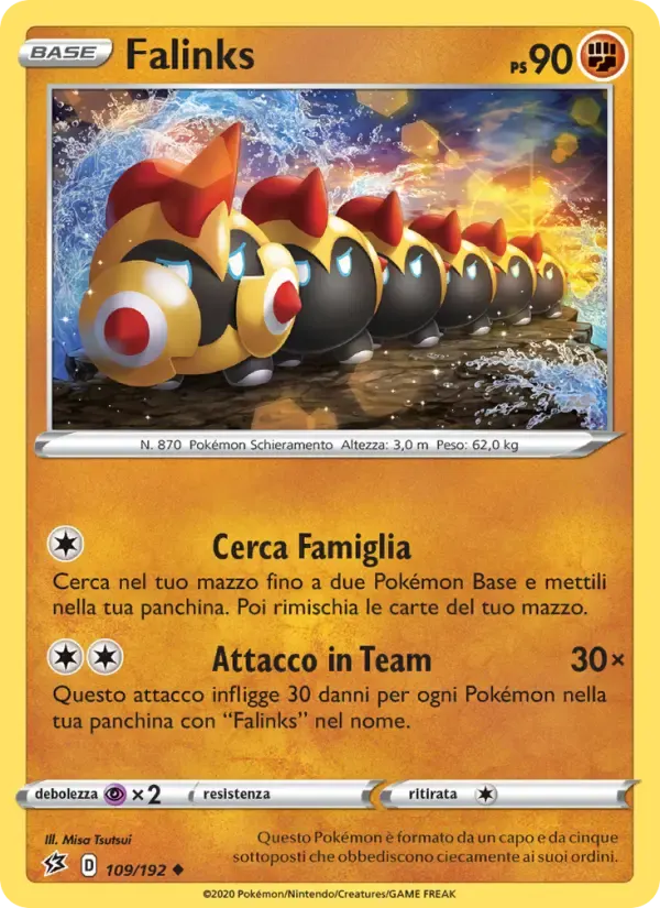 Falinks — Fragore Ribelle 109 Italian Pokémon card