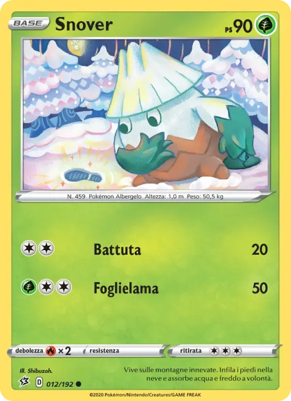 Snover — Fragore Ribelle 12 Italian Pokémon card