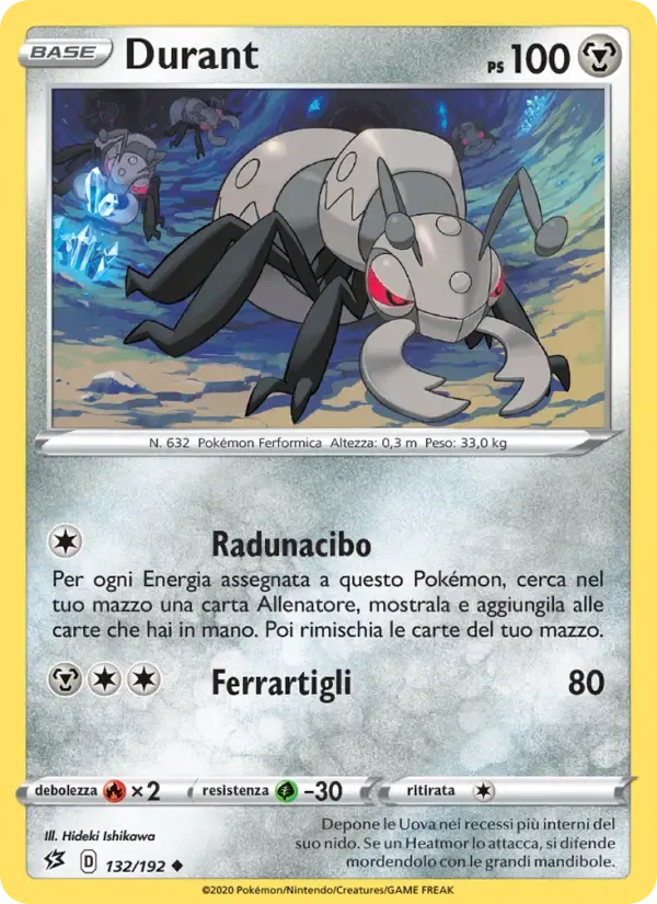 Durant — Fragore Ribelle 132 Italian Pokémon card