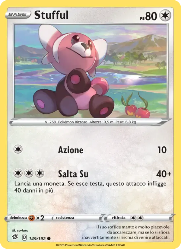 Stufful — Fragore Ribelle 149 Italian Pokémon card