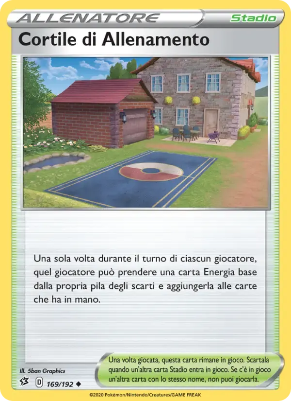 Cortile di Allenamento — Fragore Ribelle 169 Italian Pokémon card