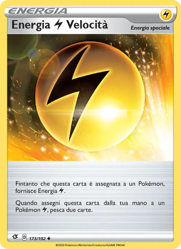Energia Lightning Velocità — Fragore Ribelle 173 Italian Pokémon card