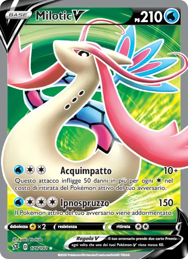 Milotic V — Fragore Ribelle 179 Italian Pokémon card