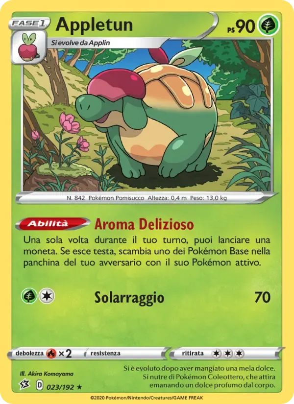 Appletun — Fragore Ribelle 23 Italian Pokémon card