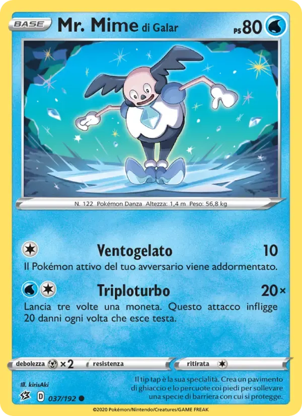 Mr. Mime di Galar — Fragore Ribelle 37 Italian Pokémon card