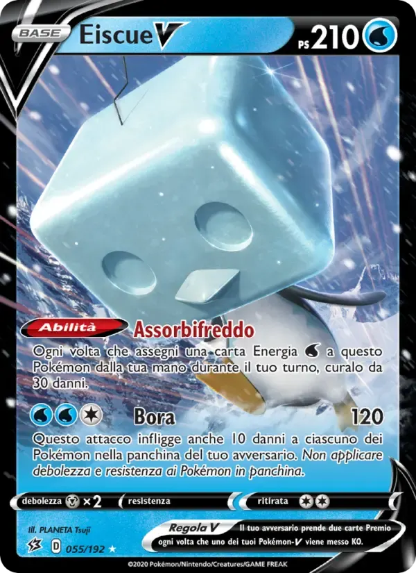 Eiscue V — Fragore Ribelle 55 Italian Pokémon card