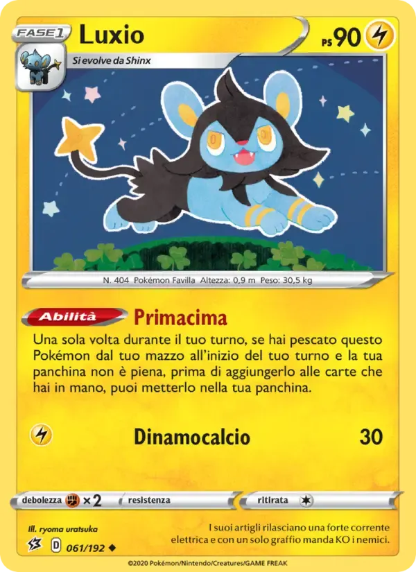 Luxio — Fragore Ribelle 61 Italian Pokémon card