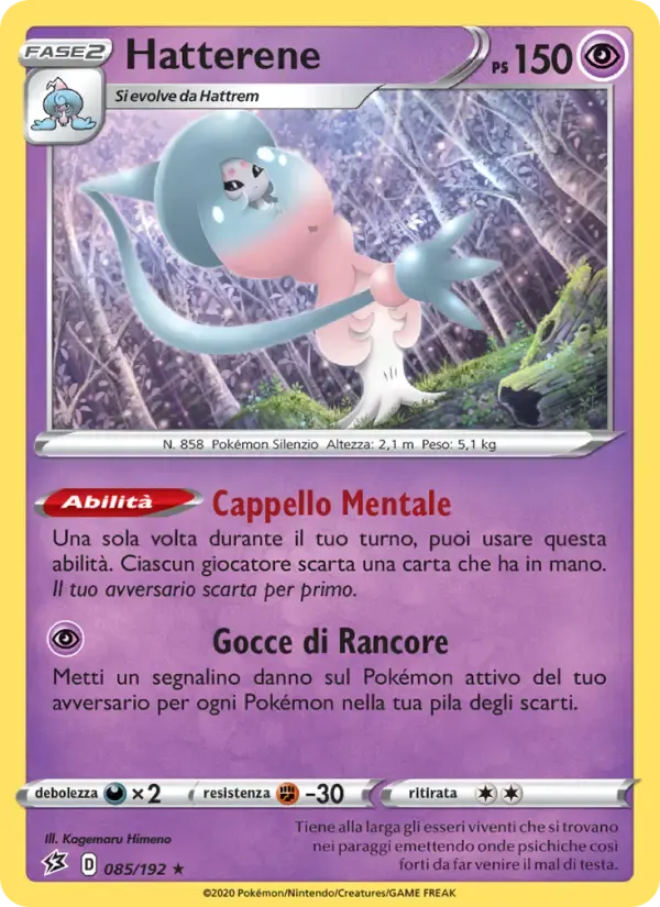 Hatterene — Fragore Ribelle 85 Italian Pokémon card