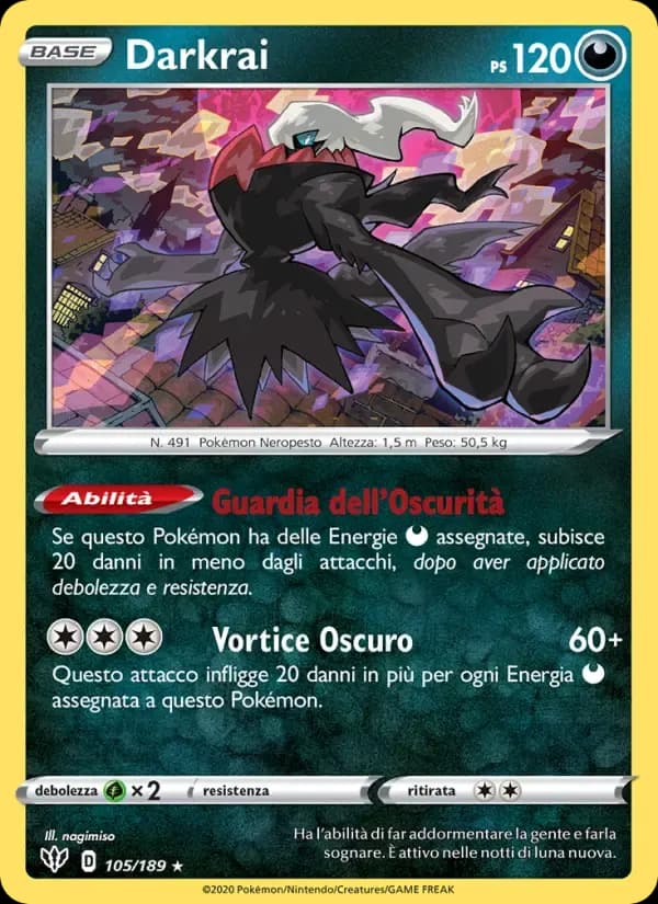 Darkrai — Fiamme Oscure 105 Italian Pokémon card
