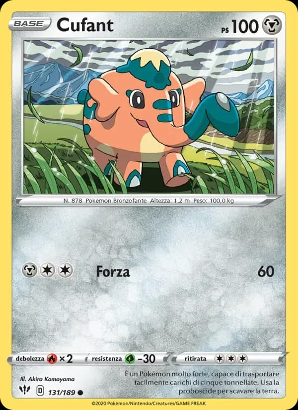 Cufant — Fiamme Oscure 131 Italian Pokémon card
